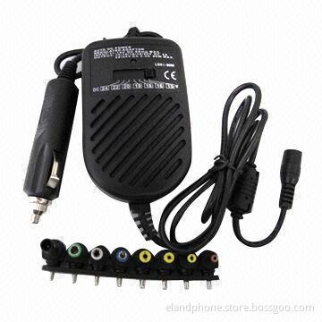 In-car Chargers with 11 to 14V DC Input Voltage, 80W Power and 85% Efficiency